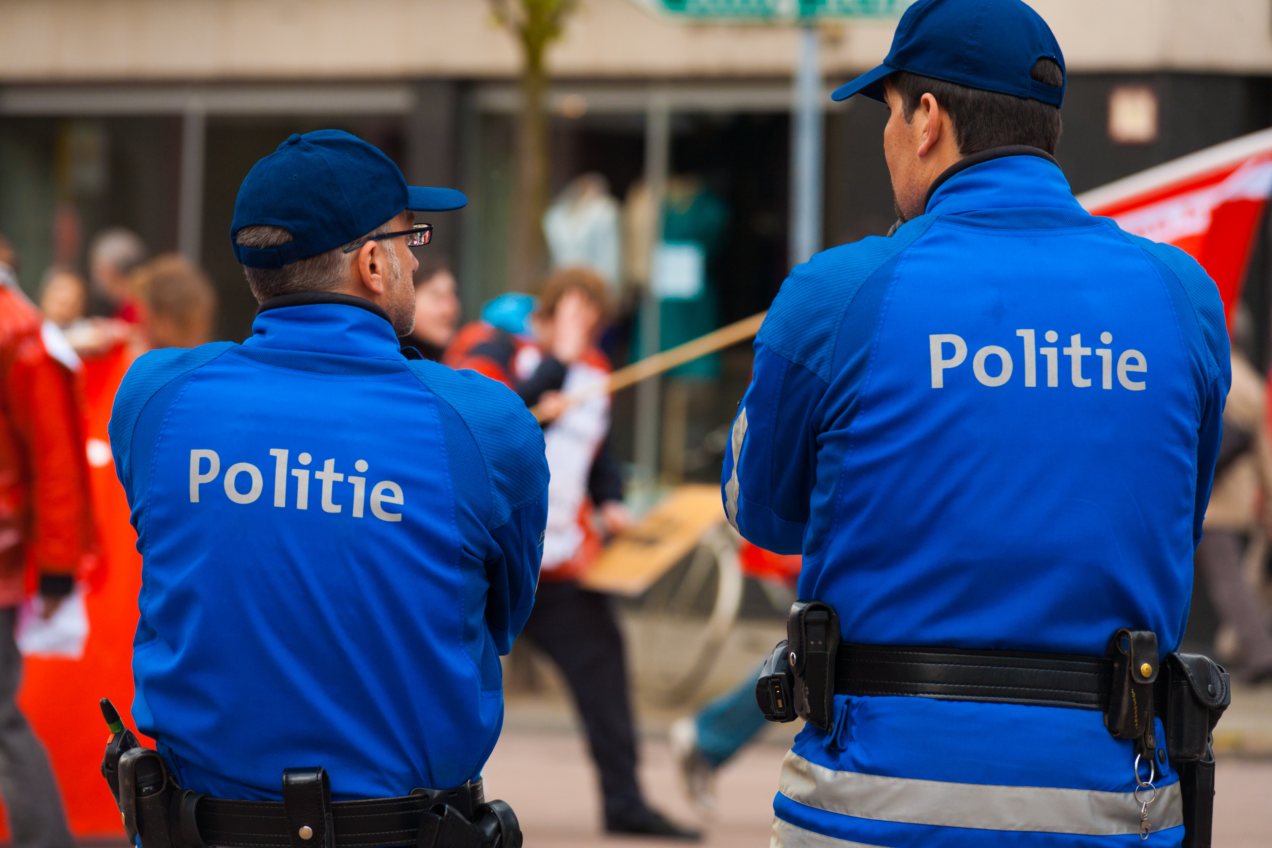 Foto politie op straat